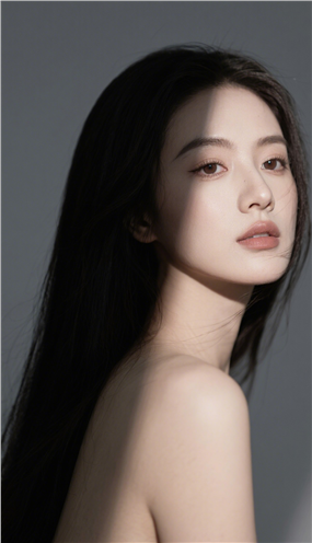 亚洲年轻模特美女人像艺术摄影